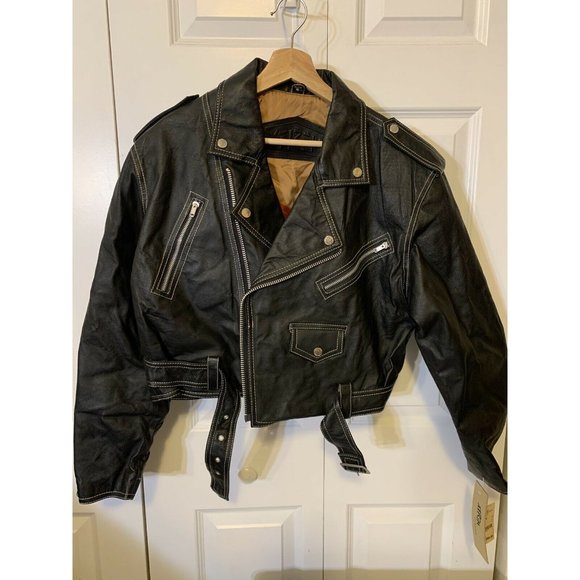 Xtrem Jackets & Blazers - Xtrem Outerwear Womens‎ Sz XL Black Fitted Leather Jacket Motorcycle Biker